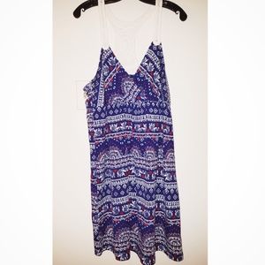 Red, White, & Blue Pattern Sundress